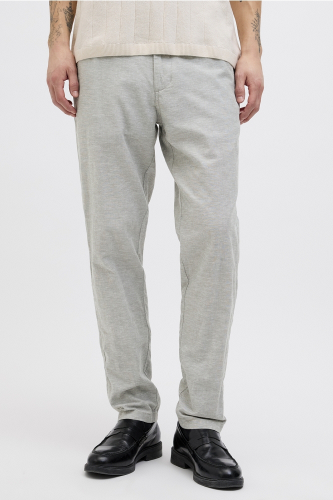 JPSTACE SUMMER LINEN BLEND CHINO PA 12248604 AGAVE GREEN/MELANGE